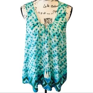 TieDye Tunic Tank Soft and Flowy